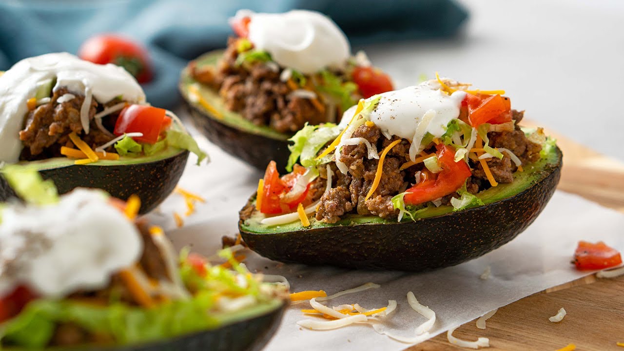 Keto Taco Stuffed Avocados Recipe