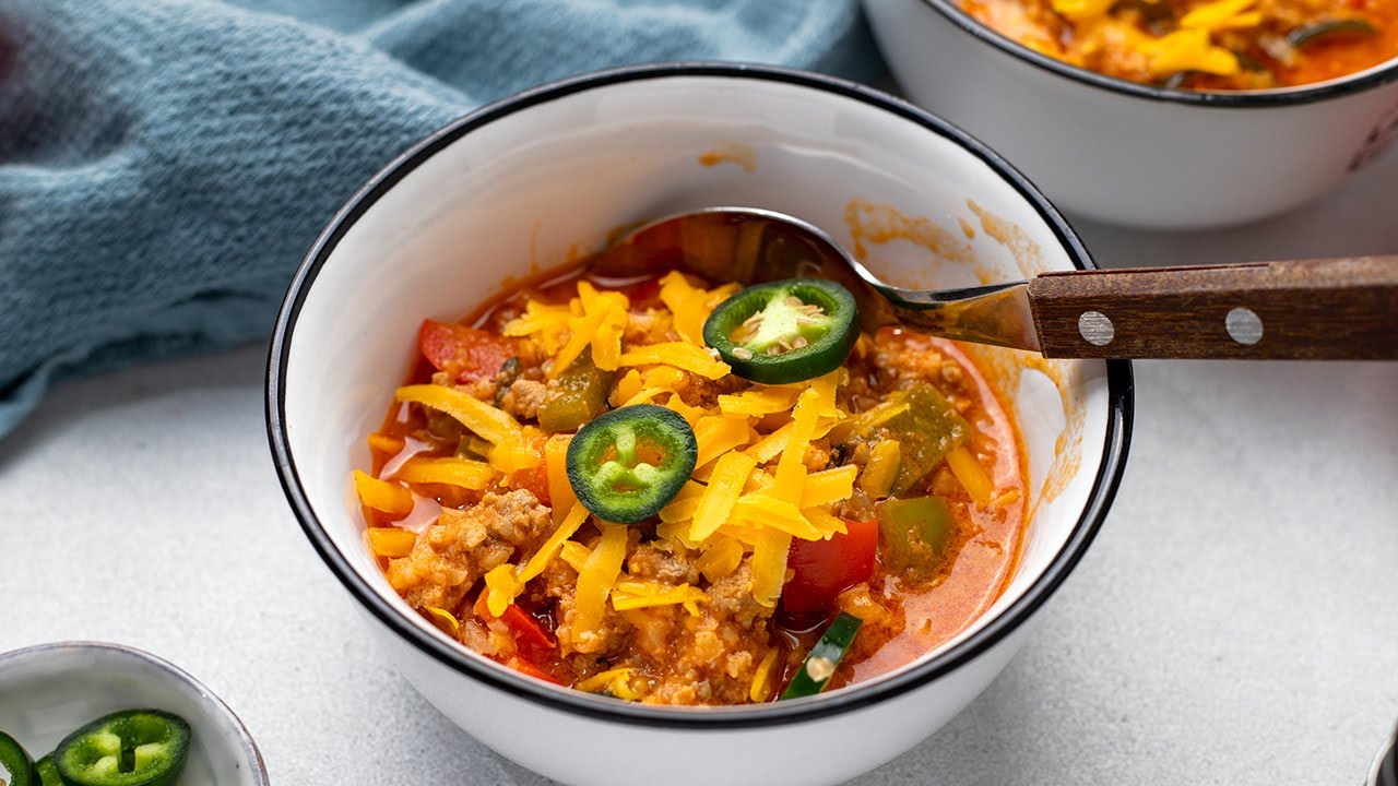 Low-Carb Turkey Jalapeno Chili [Easy Keto Recipe]