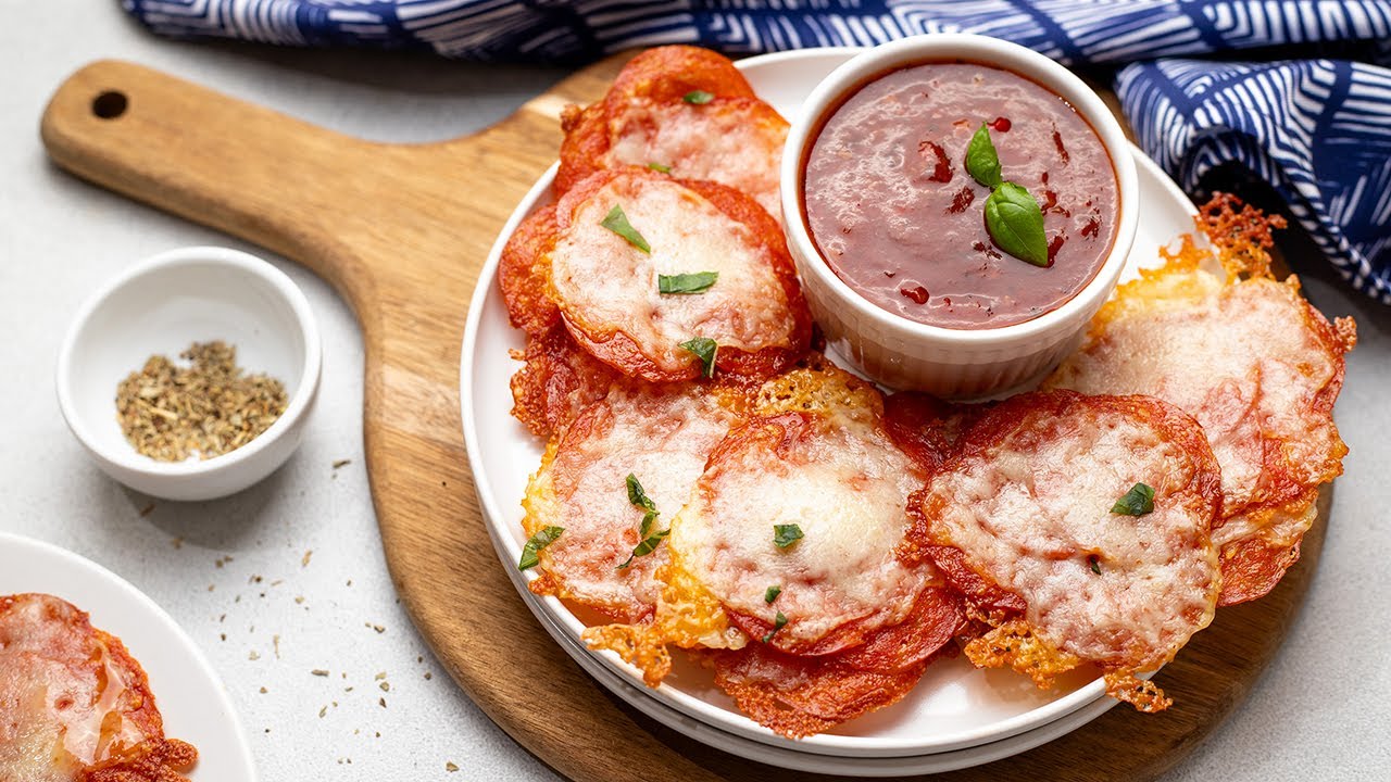 Keto Pizza Chips [Super Easy 2-Ingredient Snack]