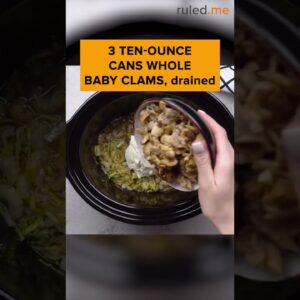 Creamy Keto Clam Chowder 🥣🐚 #keto #recipe