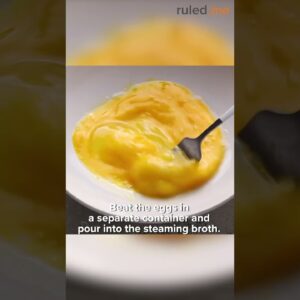 5-Minute Egg Drop Soup 🥣 #keto #recipe